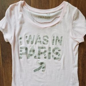 I WAS IN PARIS WOMEN'S SHORT SLEEVE SHIRT MEDIUM